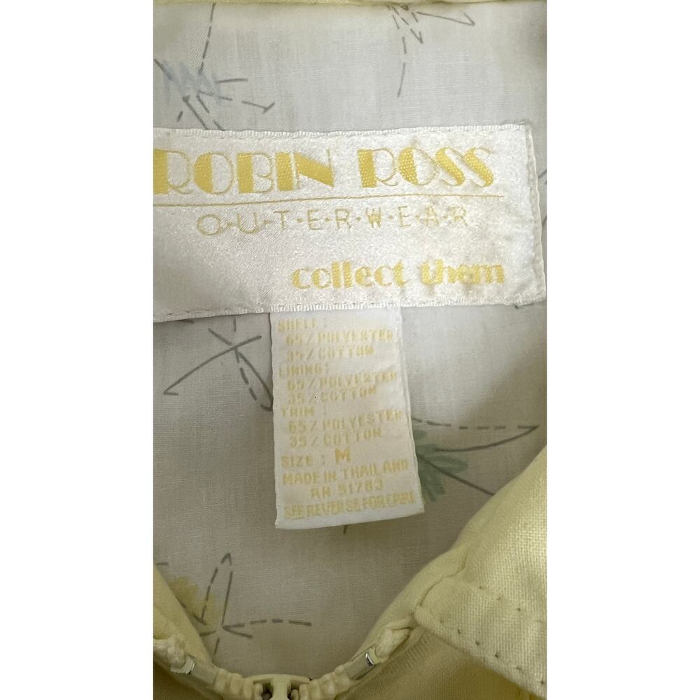 Vintage Robin Ross Yellow Hooded Jacket - Women's Medium - Picture 4 of 4